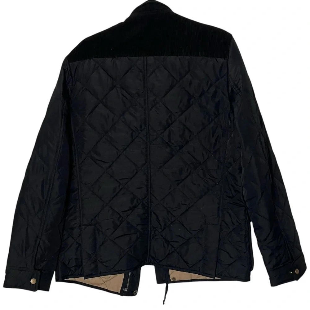 J. Crew Greyson Quilted Field‎ Jacket Black Size Medium